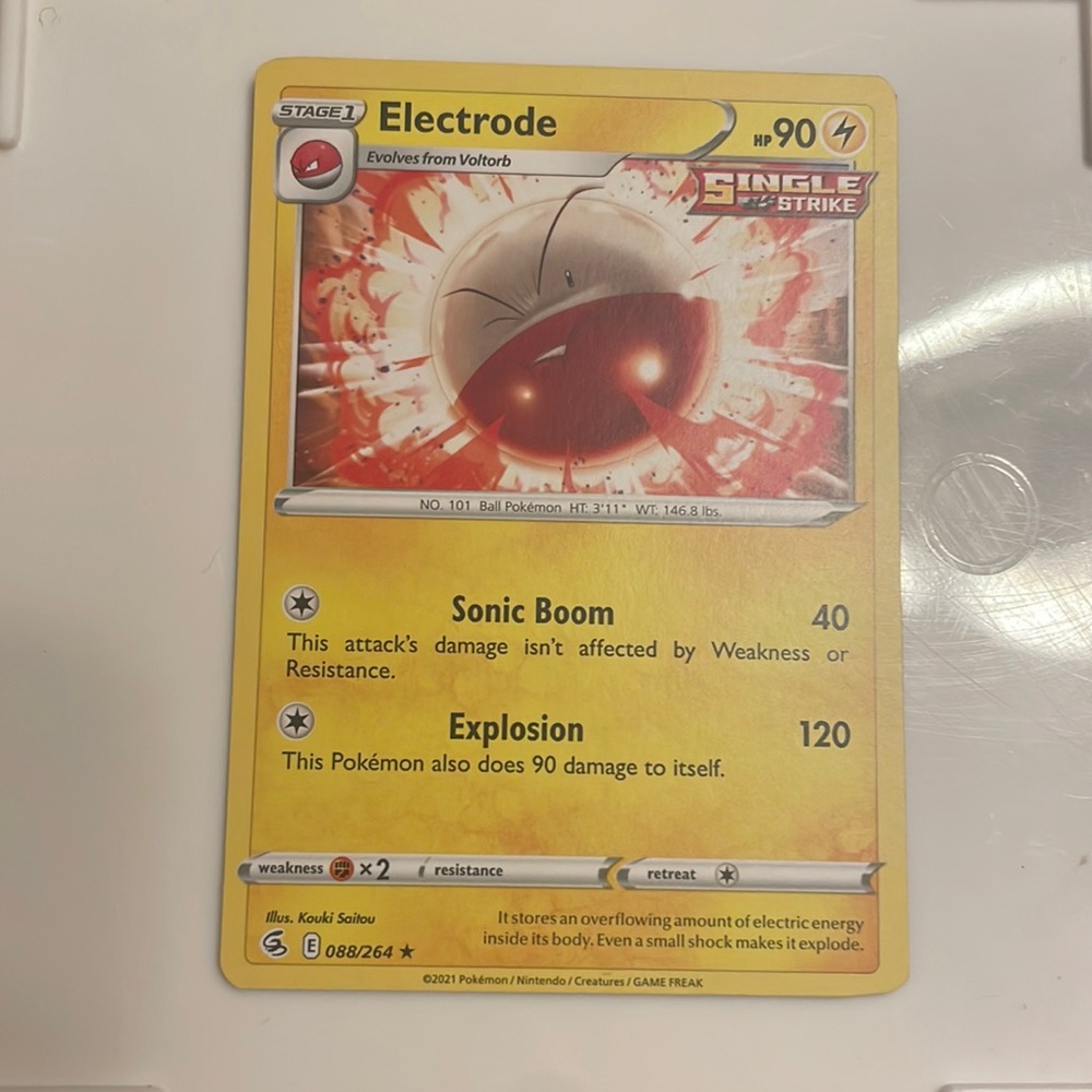 Electrode Single Strike Pokémon Card